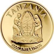 5000 Shillings Lion obverse image