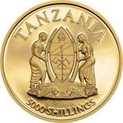 5000 Shillings Elephant obverse image