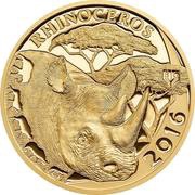 5000 Shillings Rhinoceros, Tanzania, 2016 reverse image