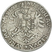2 Thalers - Matthias II Kuttenberg, Bohemia, 1613-1619 reverse image