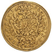 1 Ducat - Leopold I Prague reverse image