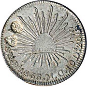 5⁄3 Baht - Rama IV Countermarked Mexican 8 Reales obverse image