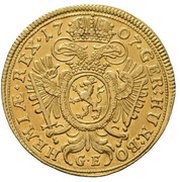 1 Ducat - Joseph I Prague, Bohemia, 1706-1710 reverse image