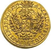 1 Ducat - Charles VI Prague, Bohemia, 1714 reverse image