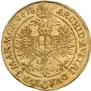 2 Ducats - Matthias Prague, Bohemia, 1614-1618 reverse image