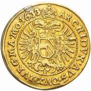 2 Ducats - Ferdinand II Prague, Bohemia, 1623-1637 reverse image