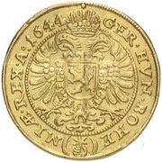 2 Ducats - Ferdinand III Prague, Bohemia, 1638-1657 reverse image
