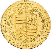 5 Ducats - Matthias II Prague, Bohemia, 1612 reverse image