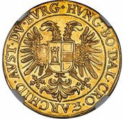 5 Ducats - Matthias II Prague, Bohemia, 1612-1619 reverse image