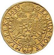 5 Ducats - Leopold I Prague, Bohemia, 1659-1661 reverse image