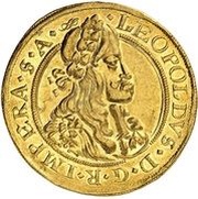 5 Ducats - Leopold I Prague obverse image