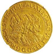 10 Ducats - Matthias II Three emperors obverse image