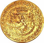 50 Ducats - Ferdinand III Coronation, Bohemia, 1629 reverse image