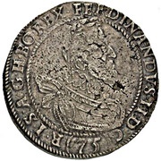 ½ Thaler - 75 Kipper Kreuzer - Ferdinand II Kuttenberg obverse image