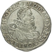 1 Thaler - 150 Kipper Kreuzer - Ferdinand II Joachimsthal obverse image