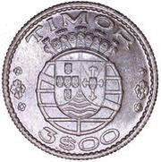 3 Escudos obverse image