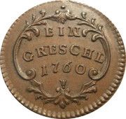 1 Gröschl - Maria Theresia Prague reverse image