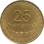 25 Centavos reverse image