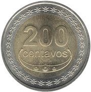 200 Centavos reverse image
