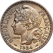 2 Francs Territoires sous mandat obverse image
