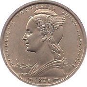 2 Francs Union française Essai obverse image
