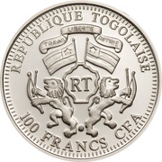 100 Francs Blue Sunbird obverse image