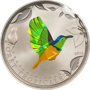 100 Francs CFA Green Sunbird reverse image