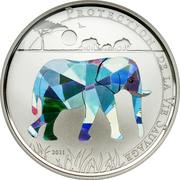 100 Francs CFA Elephant reverse image