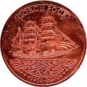 500 Francs CFA Gorch Fock; copper reverse image