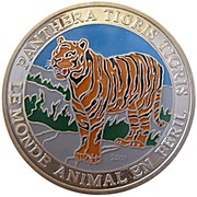 500 Francs CFA Tiger, Togo, 2001 reverse image