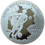 500 Francs CFA XVIII World Cup - Germany 2006, Togo, 2001 reverse image