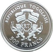 500 Francs CFA Helmut Schmidt obverse image
