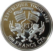 500 Francs CFA Joan of Arc obverse image