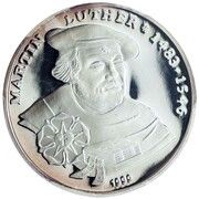 1000 Francs CFA Martin Luther, Togo, 1999 reverse image