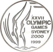 1000 Francs CFA Sydney Olympics, Togo, 1999 reverse image