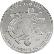 1000 Francs CFA World Cup Soccer, Togo, 2002 reverse image