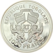1000 Francs CFA Wappen von Hamburg and Kaiser Leopold obverse image