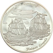 1000 Francs CFA Wappen von Hamburg and Kaiser Leopold, Togo, 2002 reverse image
