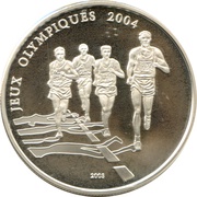 1000 Francs CFA Summer Olympic Games 2004, Togo, 2003 reverse image