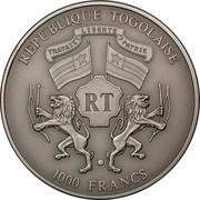 1000 Francs CFA Princess Kyniska obverse image