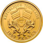 1000 Francs CFA Nike - Convex obverse image