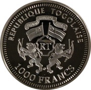 1000 Francs CFA Konrad Adenauer obverse image