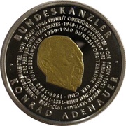 1000 Francs CFA Konrad Adenauer, Togo, 2004 reverse image