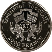 1000 Francs CFA Heinrich Lübke obverse image