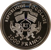 1000 Francs CFA Helmut Kohl obverse image