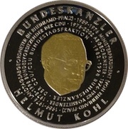 1000 Francs CFA Helmut Kohl, Togo, 2004 reverse image