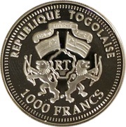 1000 Francs CFA Willy Brandt obverse image