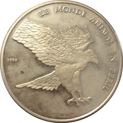 1000 Francs CFA Endangered wildlife, Togo, 2004 reverse image