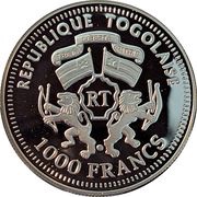 1000 Francs CFA Ludwig Erhard obverse image