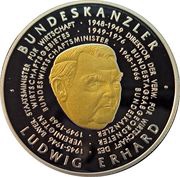 1000 Francs CFA Ludwig Erhard, Togo, 2004 reverse image